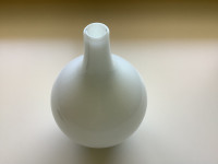 IKEA White Glass Vase 8” high $10