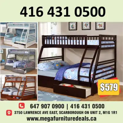 Bunk Bed - Kids Bedroom Set - Single Over Double Bunk Bed $299, View more