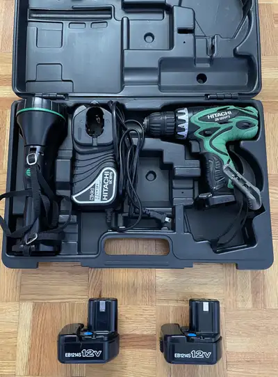 Hitachi Drill and Worklight set, View more