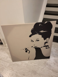 Vintage Audrey Hepburn Breakfast at Tiffany's Canvas Print