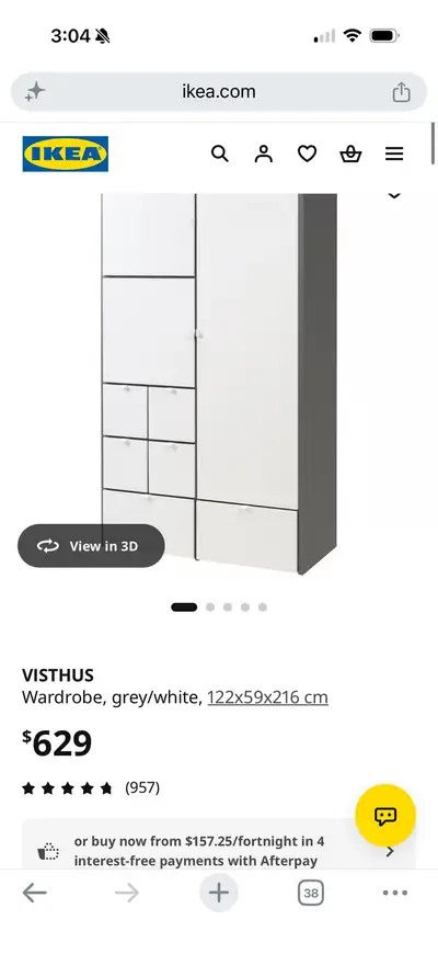 IKEA Wardrobe with Drawers, View more