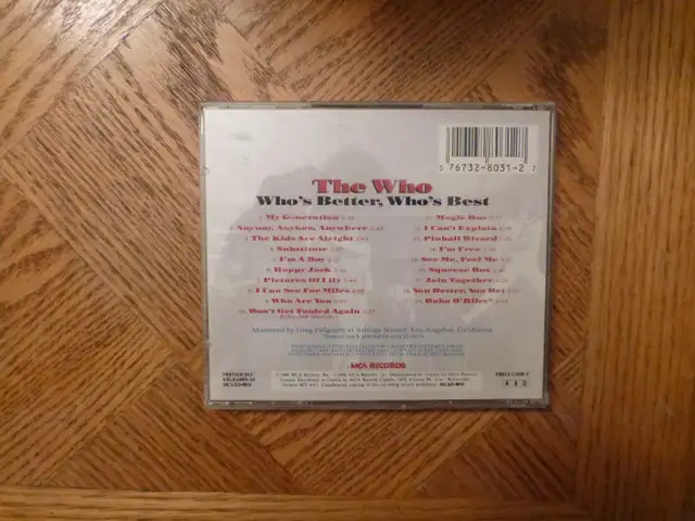 Who’s Better Who’s Best – The Who   CD  mint    $6.0063234526526593121