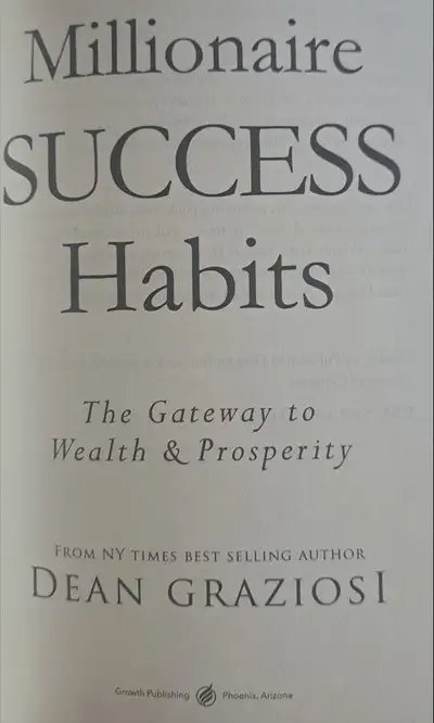 Livre Millionnaire Success Habits de Dean Graziosi (H1Y 3E9), View more