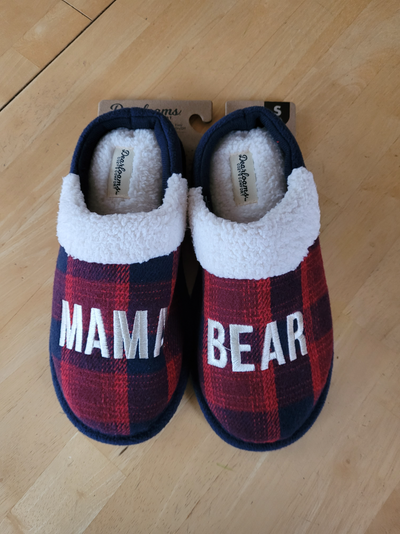 Dearfoams Cozy Comfort Mama Bear Slippers, View more