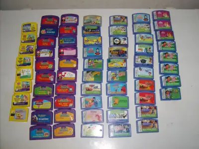 68 Leap Frog LEAPSTER Games, 3 Kind of different Leap Frog LEAPSTER games, Asking $2. Each. Or 2 for...