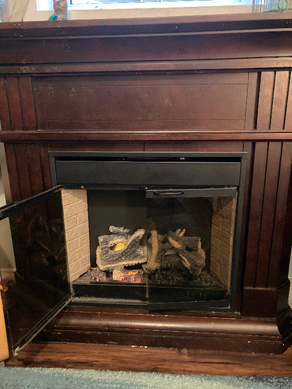 Electric fireplace with mantle in Fireplace & Firewood in Hamilton - Image 3