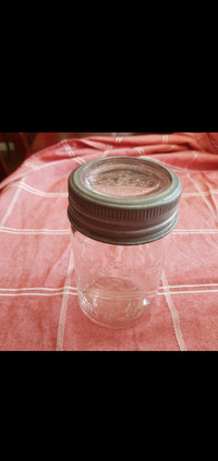 Antique CROWN Mason Jars, with Glass Lid
