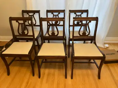 DR Chairs antique Duncan Phyfe, price is for the set, View more