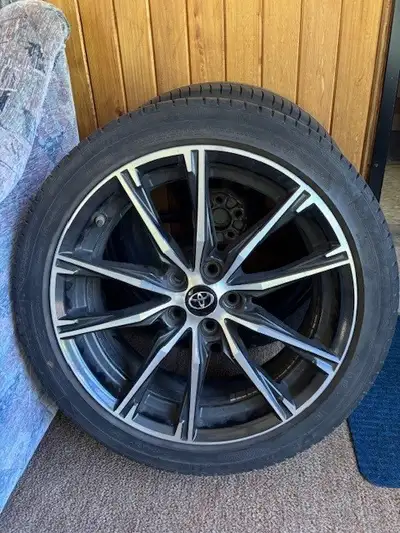 Michelin Tires on Alloy Rims Toyota Coupe 215/45 R17 Traction A Treadwear 240 Radial X tubeless. Mad...