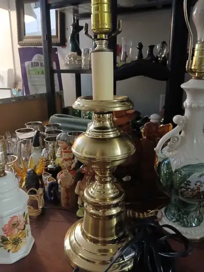 Vintage Brass Table Lamp by Stiffel Lamp Company., View more