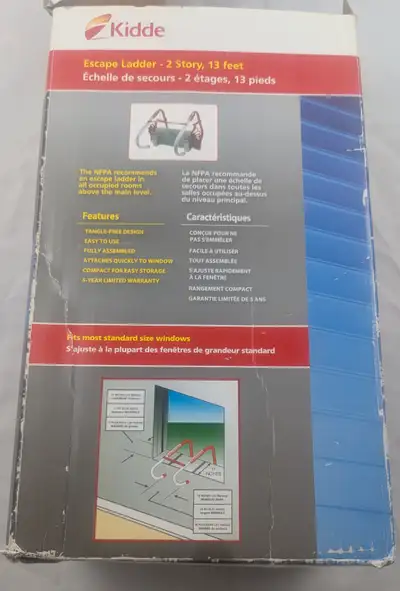 Kidde KL-25 2 Story Portable Emergency Fire Escape Ladder, View more