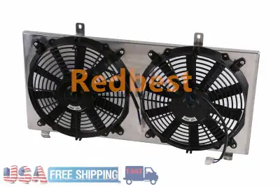 Aluminum Radiator+Shroud+Dual Fans For 91-95 92 Toyota MR2 3SGTE SW20 Turbo - Brand New, in box.