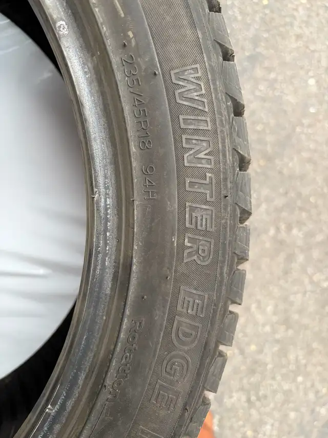 Set of 4 MotoMaster Winter Edge Tires – 235/45R18 – Exc in Tires & Rims in Ottawa - Image 3