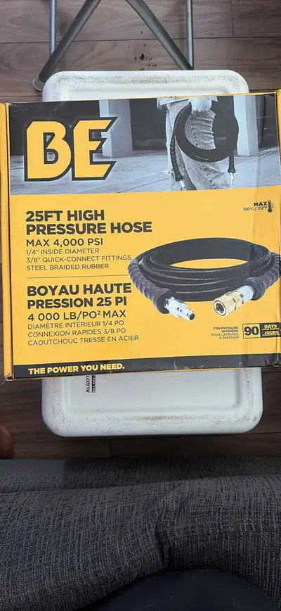 BE Power Equipment 25ft High Pressure Hose, View more
