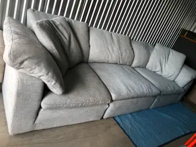 Dark Grey and a light grey available Authentic restoration hardware cloud couches modular Black Frid...