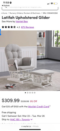 Nursey Baby Glider Chair