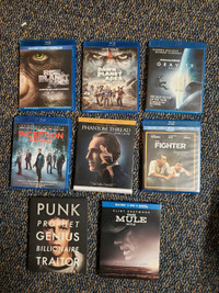 Movies in bluray and DVD