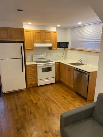 Beau grand 3 1/2 bien éclairé avec 1 chambre fermée ,entrée privée, salle de bain avec douche séparé...