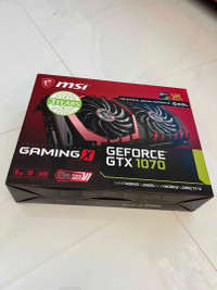 MSI Nvidia GTX 1070 graphics card