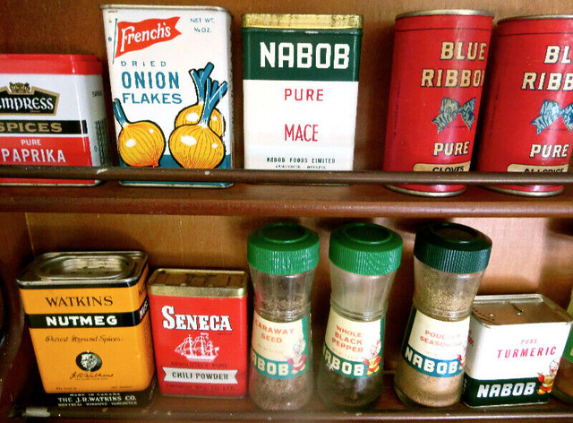 ►Vintage Spice Tins - Empress/Frenchs/Nabob/BlueRibbon/etc◄ in Arts & Collectibles in Lethbridge - Image 2