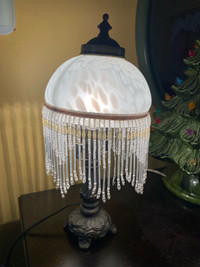 Accent Beaded Glass Lamp tabletop 