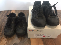 Geox respira leather black shoes boy 3.5  & 5 us