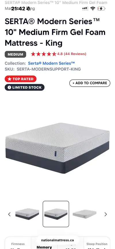 King size mattress  for sell, View more