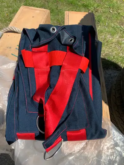 New bossen’s chair for climbing sail boat rigging.