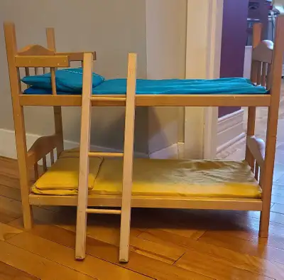 Vintage doll bunk bed / lit superposé vintage pour poupées, View more
