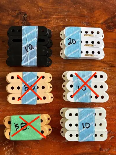 MISCELLANEOUS FENDER STRAT PICKUP COVER SETS, View more