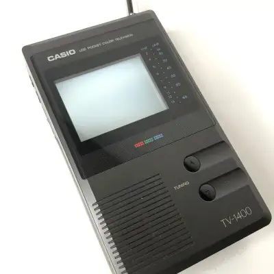 VINTAGE CASIO 2.7in LCD POCKET COLOR TELEVISION MODEL TV-1400, View more