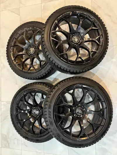 Selling a set of 4 winter wheels. Tires are like new with excellent tread, wheels are used with mino...