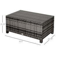 Outdoor PE Rattan Wicker Table