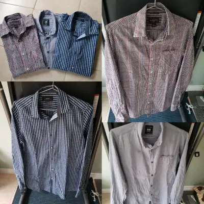 Size M.. 3/$10 Men's shirts/fashion Used 1 times only **, View more