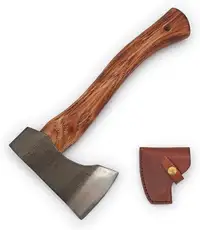 Hatchet with wood handle includes Sheath