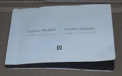 Square reader, various cards, Visa MC, AE, Discover, brand new