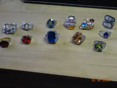 Rings costume ,collection, big stones, very stylish, have fun, View more