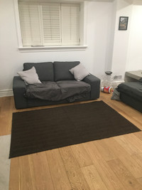 IKEA brown area rug 5 x 8