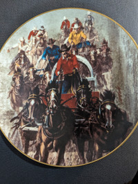 Amazing Rare Find! Calgary Stampede "The Chuckwagon Race." Plate