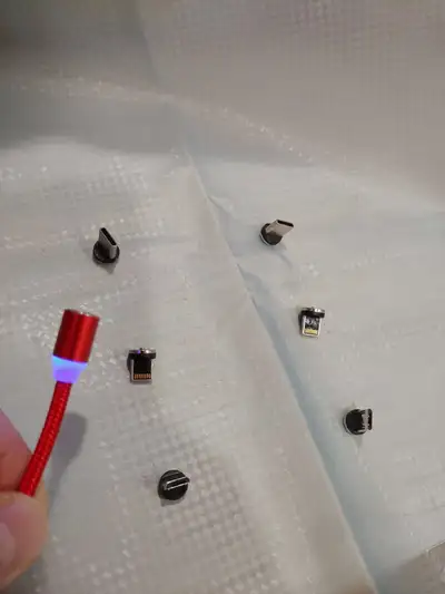 iPhone / Adroid Charging Cable w Multuole Connectors for iPhone, View more