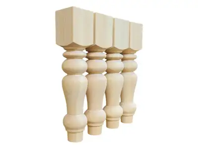 Wood table legs kitchen island legs pedestal bases, View more