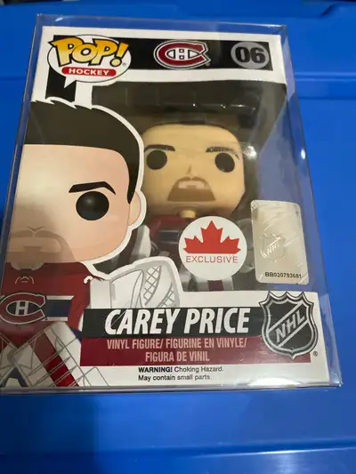 I'm offering an exclusive Carey Price Funko Pop! vinyl figure, featuring the iconic Montreal Canadie...