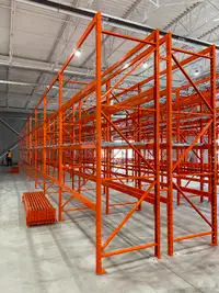 pallet rack, industrial shelving and other equipment.
