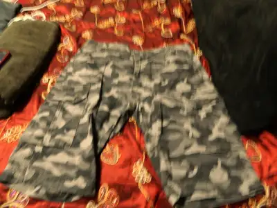 Grey Bluenotes Camouflage Cargo Pattern Shorts, View more
