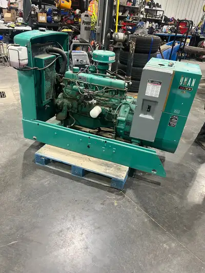 Onan 30 EK generator. Large, industrial-style generator that is often used for standby or backup pow...