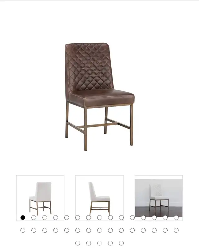 Faux Leather Dinning Chairs  in Dining Tables & Sets in Markham / York Region - Image 2