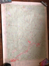 cartes topographiques vintage