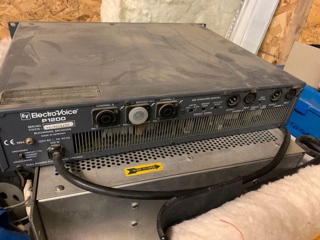 Electro-Voice P1200 power amplifier in Pro Audio & Recording Equipment in Regina - Image 3
