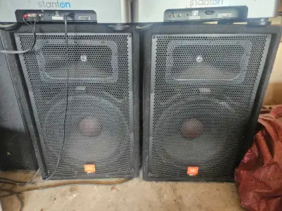 JBL JRX 100 SPEAKERS WITH PEAVY AMP, View more