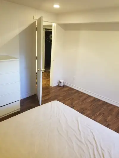 Unfurnished Room in walkout basement for rent Shared spaces. Bathroom;Kitchen;Laundry with landlord...